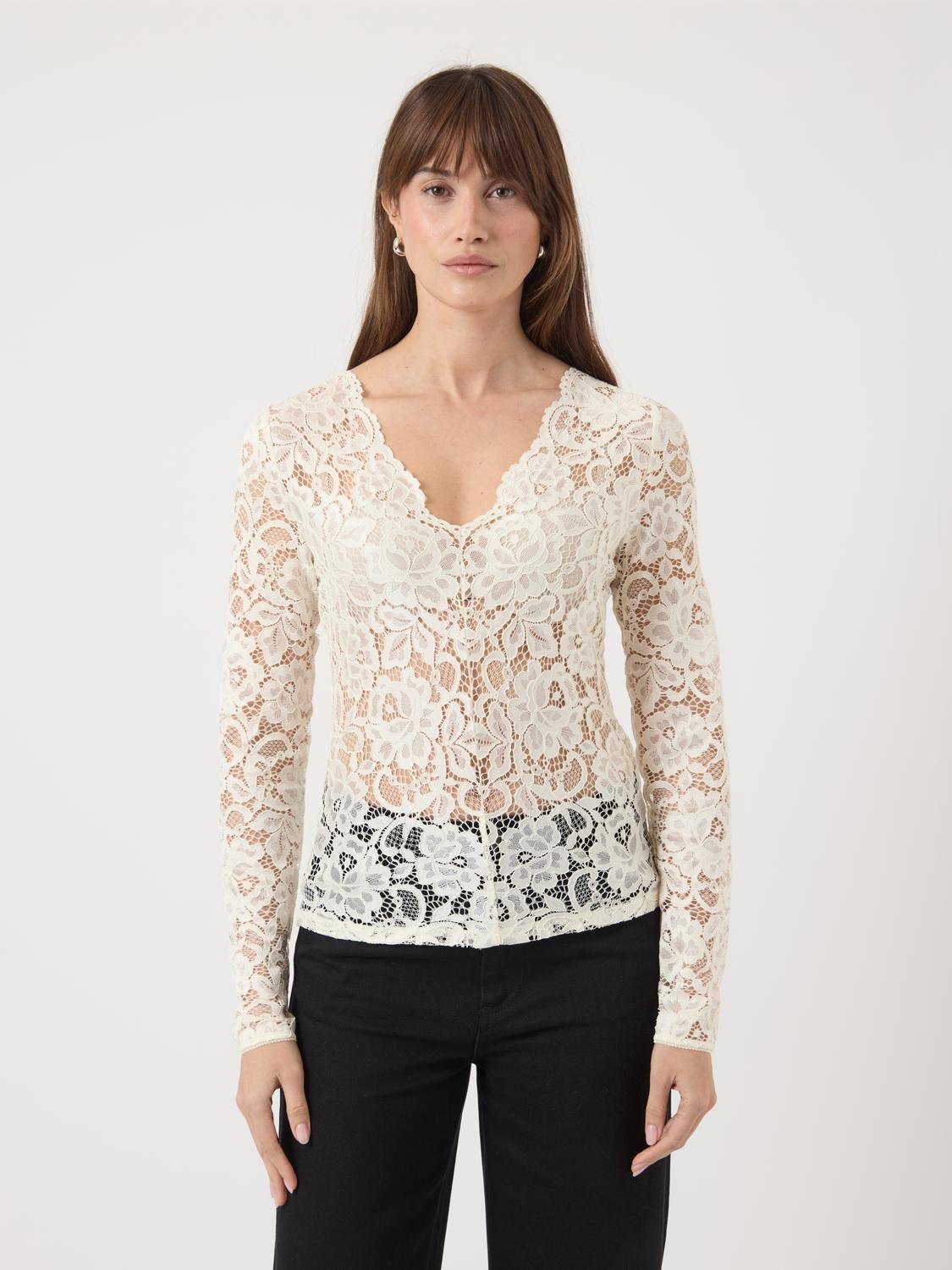 YASLACEY Top - Pristine - VERO MODA & VILA Bergvik